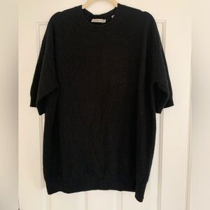 VINCE Cashmere Crew Short Sleeve Sweater